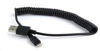 GEMBIRD GEMBIRD Kabel CABLEXPERT USB A Male/Lightning Male, 1,5m, černý, kroucený