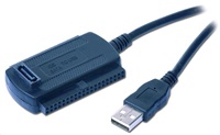 GEMBIRD GEMBIRD Kabel adaptér USB 2.0 - IDE 2,5"/3,5" + SATA (redukce + napájecí zdroj)