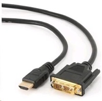 GEMBIRD GEMBIRD Kabel HDMI - DVI 3m (M/M, DVI-D, Single Link, zlacené kontakty, stíněný)