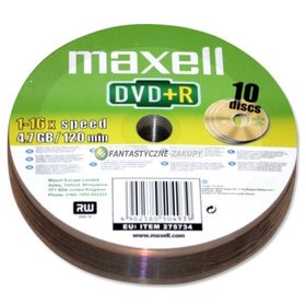 MAXELL DVD+R 4,7GB 16x 10SH 275734 MAXELL