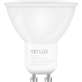 RETLUX RLL 414 GU10 bulb 5W CW RETLUX